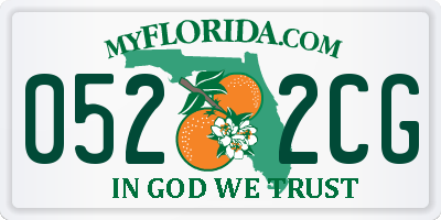 FL license plate 0522CG