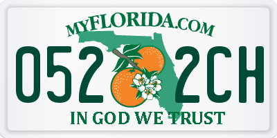 FL license plate 0522CH