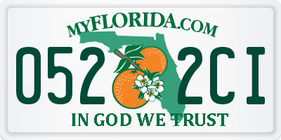 FL license plate 0522CI
