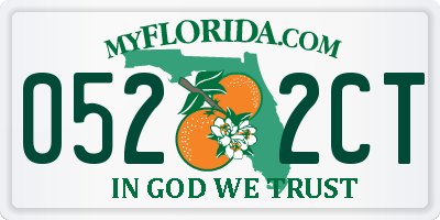 FL license plate 0522CT
