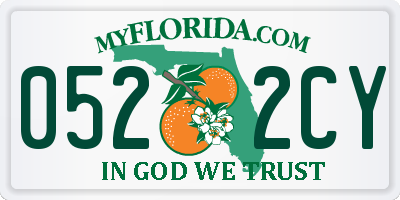 FL license plate 0522CY