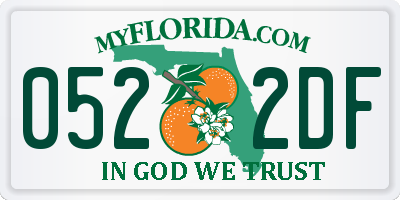 FL license plate 0522DF