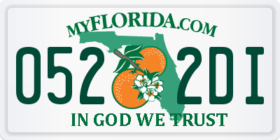 FL license plate 0522DI