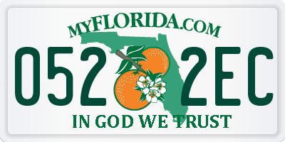 FL license plate 0522EC