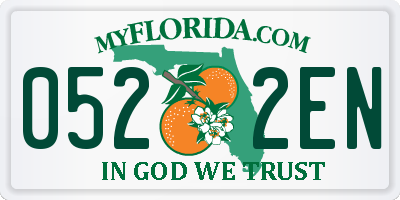 FL license plate 0522EN