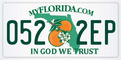 FL license plate 0522EP