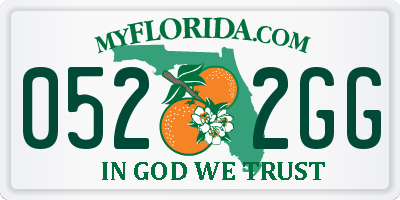 FL license plate 0522GG