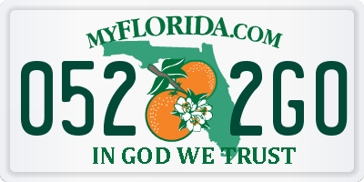 FL license plate 0522GO