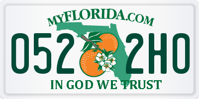 FL license plate 0522HO