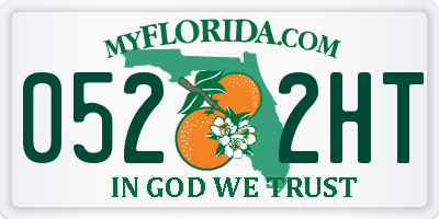 FL license plate 0522HT