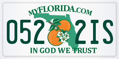 FL license plate 0522IS