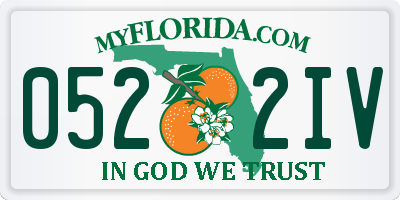 FL license plate 0522IV