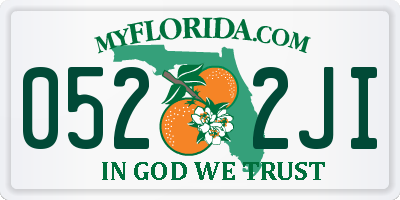 FL license plate 0522JI
