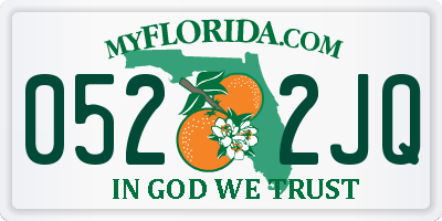 FL license plate 0522JQ