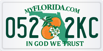 FL license plate 0522KC
