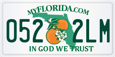 FL license plate 0522LM