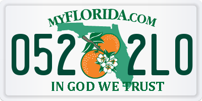 FL license plate 0522LO