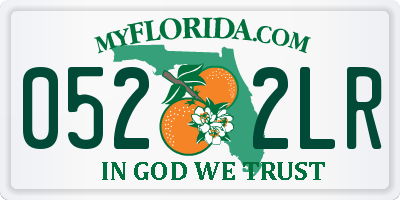 FL license plate 0522LR