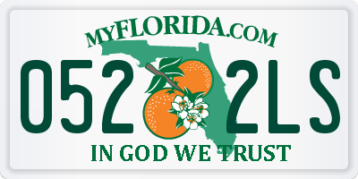 FL license plate 0522LS
