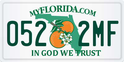 FL license plate 0522MF