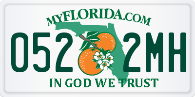 FL license plate 0522MH