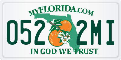 FL license plate 0522MI