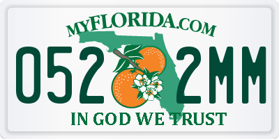 FL license plate 0522MM