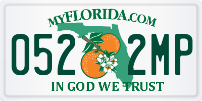 FL license plate 0522MP