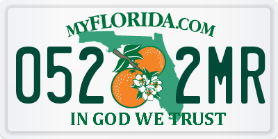 FL license plate 0522MR