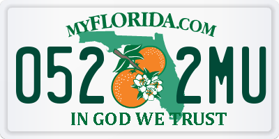 FL license plate 0522MU