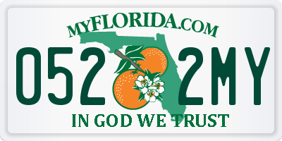 FL license plate 0522MY