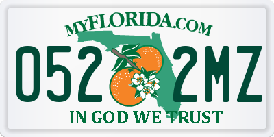FL license plate 0522MZ