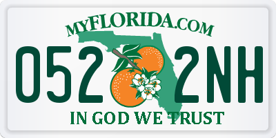 FL license plate 0522NH