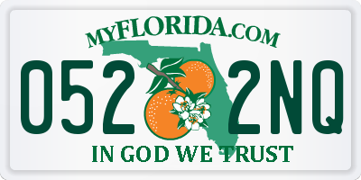 FL license plate 0522NQ