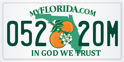 FL license plate 0522OM