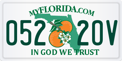 FL license plate 0522OV
