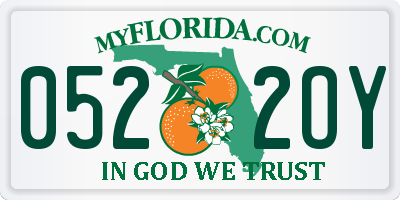 FL license plate 0522OY