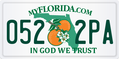 FL license plate 0522PA