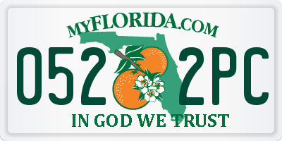 FL license plate 0522PC