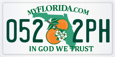 FL license plate 0522PH
