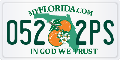 FL license plate 0522PS
