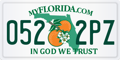 FL license plate 0522PZ