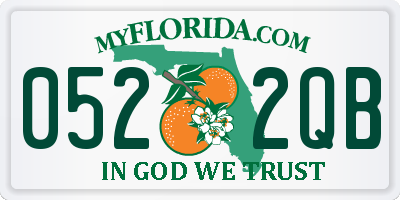 FL license plate 0522QB