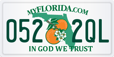 FL license plate 0522QL