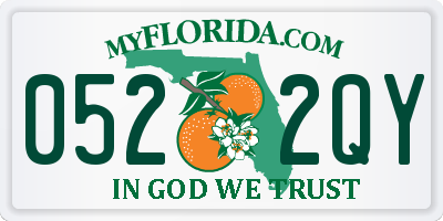 FL license plate 0522QY