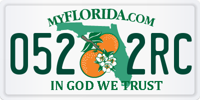 FL license plate 0522RC