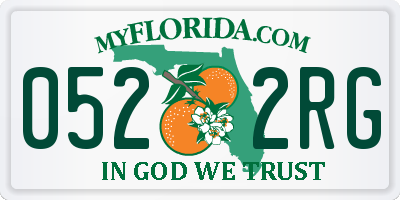 FL license plate 0522RG