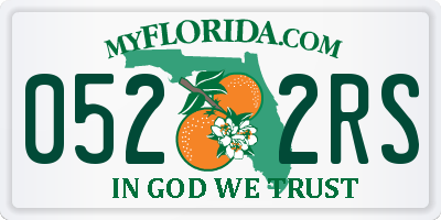 FL license plate 0522RS