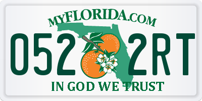 FL license plate 0522RT
