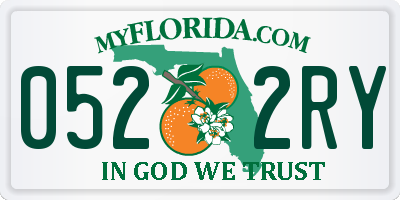 FL license plate 0522RY